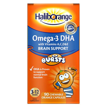 Kids Omega-3 3-12Yrs - 90 Orange Chewable Fruit Burst Capsules